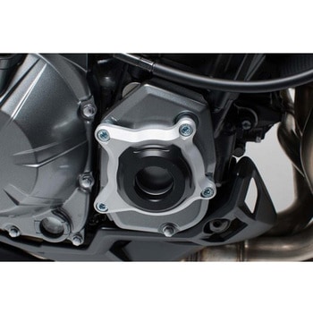 エンジンケースプロテクター ブラック/シルバー Kawasaki Z900 (16-) SW-MOTECH (エスダブリューモテック)