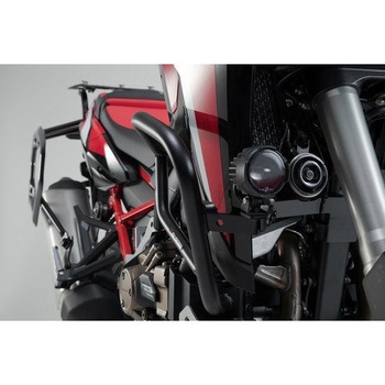 ヘッドライトホルダー ブラック Honda CRF1000L / CRF1100L with SBL. SW-MOTECH (エスダブリューモテック)