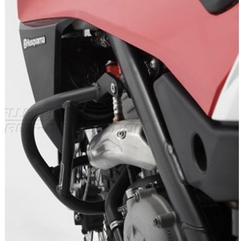 クラッシュバー ブラック Husqvarna TR 650 Terra / Strada (13-) SW-MOTECH (エスダブリューモテック)