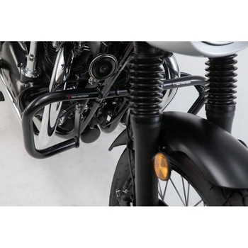 クラッシュバー ブラック Kawasaki W800 Street/ Cafe (18-) SW-MOTECH (エスダブリューモテック)