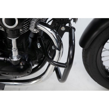 クラッシュバー ブラック Kawasaki W800 Street/ Cafe (18-) SW-MOTECH (エスダブリューモテック)