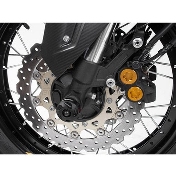 フロントアクスルスライダーキット ブラック SW-MOTECH (エスダブリューモテック)