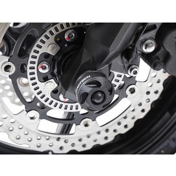 フロントアクスルスライダーキット ブラック Ducati models ブラック SW-MOTECH (エスダブリューモテック)