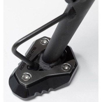 エクステンション サイドスタンドフット ブラック/シルバー Kawasaki Versys-X300 ABS (16-) SW-MOTECH (エスダブリューモテック)