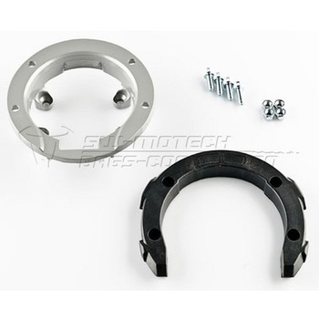 QUICK-LOCK(クイックロック) EVO タンクリングアダプター ブラック tank filler neck(固定ボルトなし) SW-MOTECH (エスダブリューモテック)