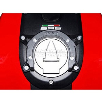 QUICK-LOCK(クイックロック) EVO タンクリングアダプター ブラック tank filler neck(固定ボルトなし) SW-MOTECH (エスダブリューモテック)