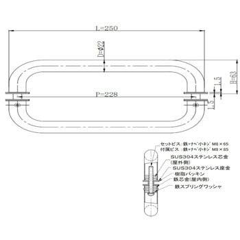 ステンレスパイプハンドル APLUS(クマモト)