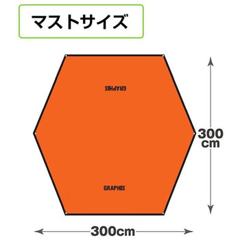UVヘキサウィングタープ3M 池商