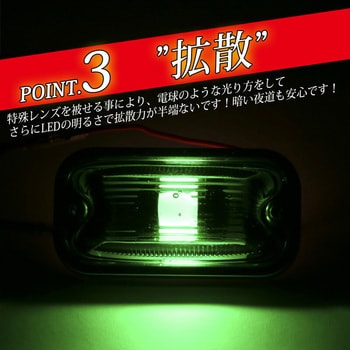 ルミナスルーセントバルブ マクラ球 T10×31mm 24v専用 竹村商会 LED交換球(24V対応) 【通販モノタロウ】