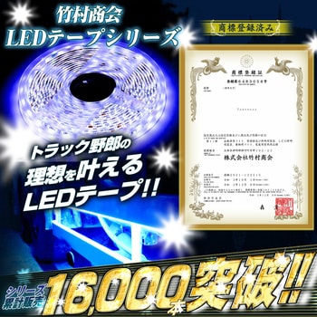 LEDテープライトチップ1段タイプ 5m 防水 24v 専用 竹村商会 LED交換球