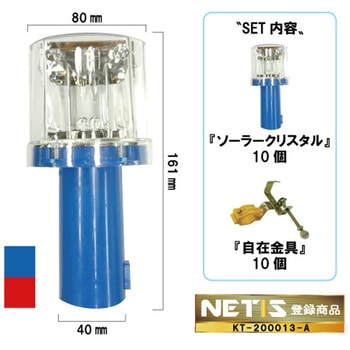 ソーラーLED工事灯 ソーラークリスタルⅡ(新リレーションシステム) ブラスト興業