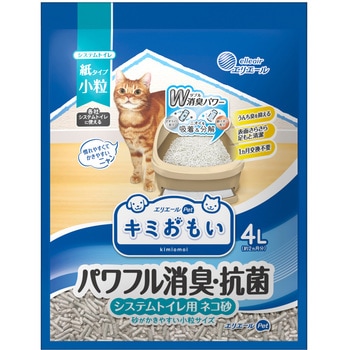 キミおもいシステムトイレ用ネコ砂 4L エリエール