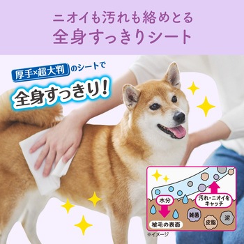 キミおもい全身すっきりシート中型犬用20枚 エリエール