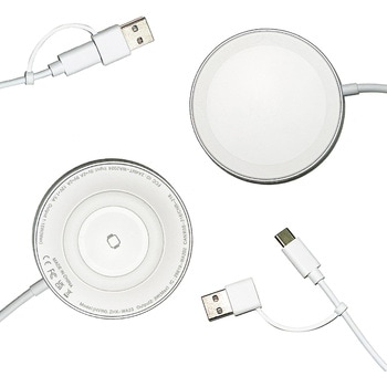 ワイヤレス 充電器 変換コネクタ qi 3in1 CRECOTE