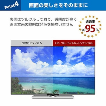 free-fpcblc-45-siza 液晶保護フィルム 大型テレビ用保護パネル ブルー ...