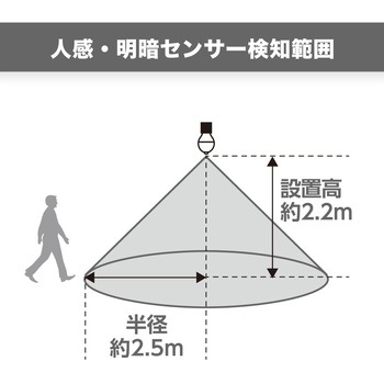 A形LED センサー付き ヤザワコーポレーション