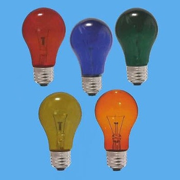 一般球耐熱透明カラーランプ40W 旭光電機工業