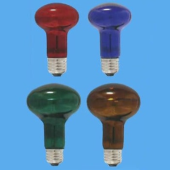 カラーレフ球60Wレッドクリヤー 旭光電機工業