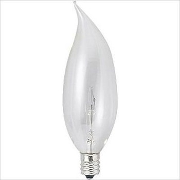 曲りシャンデリア球25W - 旭光電機工業
