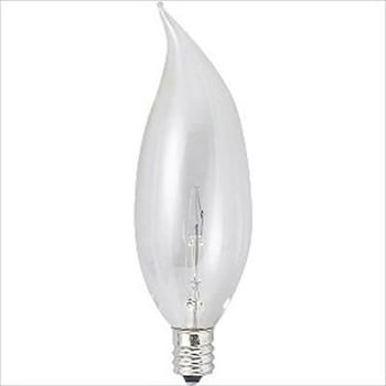 曲りシャンデリア球25W - 旭光電機工業