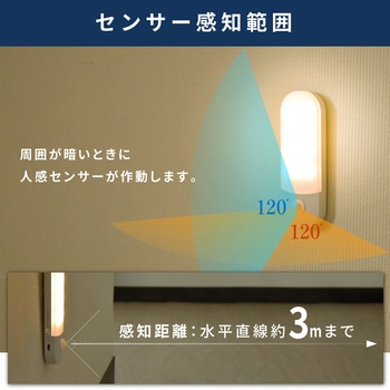wasser95 充電式LEDセンサーライト 大河商事