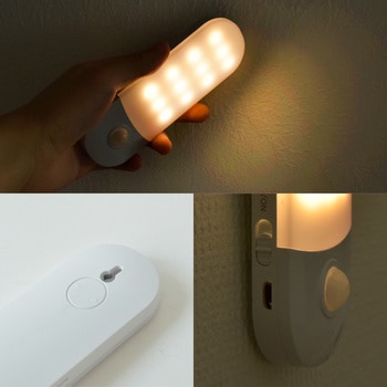 wasser95 充電式LEDセンサーライト 大河商事