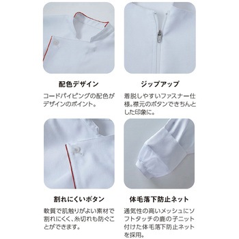 七分袖ショップコート(Lite Wind Tex/ライトウインドテックス) サーヴォ(サンペックスイスト)