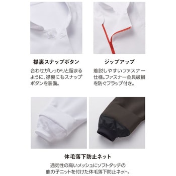 七分袖ショップコート(二重織ピケ) サーヴォ(サンペックスイスト)