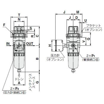AW20-02G-A フィルタレギュレータ AW-Aシリーズ 1個 SMC 【通販サイト