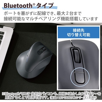 ワイヤレスマウス 無線 Bluetooth 静音 5ボタン 右手専用 究極の握り心地を実現 EX-G エレコム