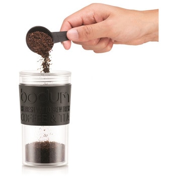 トラベルプレス 携帯用フレンチプレスコーヒーメーカー(マグ用リッド付き) ボダム