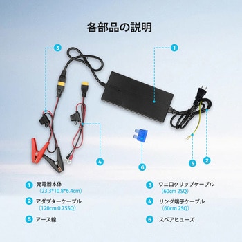 バッテリー充電器 1個 RENOGY JAPAN 【通販モノタロウ】