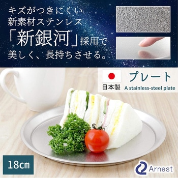 プレート 新素材ステンレス「新銀河」使用 日本製 アーネスト