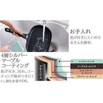 グリルパン ガラス蓋付き アーネスト