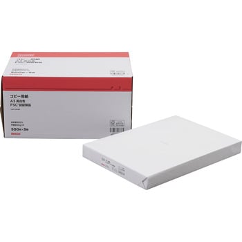 A3 5冊 コピー用紙 高白色 FSC(R)認証製品 1箱(500枚×5冊) モノタロウ 