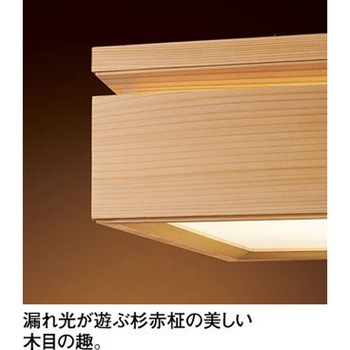 オーデリック CONNECTED LIGHTING 高演色LED 和照明 ベンダントライト 杉赤柾デザイン - ODELIC(オーデリック)