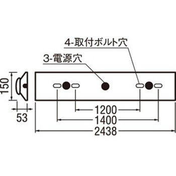 オーデリック CONNECTED LIGHTING LED LED-LINE ベースライト 直付型110形 逆富士山型 ODELIC(オーデリック)
