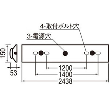 オーデリック CONNECTED LIGHTING LED LED-LINE ベースライト 直付型110形 逆富士山型 ODELIC(オーデリック)