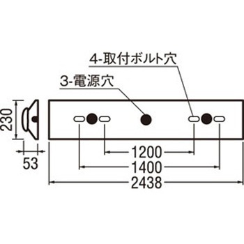 オーデリック CONNECTED LIGHTING LED LED-LINE ベースライト 直付型110形 逆富士山型 ODELIC(オーデリック)