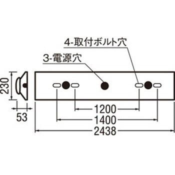 XL501006P3E オーデリック LED LED-LINE ベースライト 直付型110形 逆