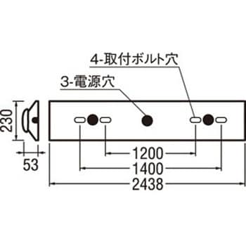 XL501006P4E オーデリック LED LED-LINE ベースライト 直付型110形 逆富士山型 オーデリック(ODELIC) 種別 LEDユニット UN1504E 演色指数83Ra 質量6.6kg 幅230mm長さ2438mm XL501006P4E - 【通販モノタロウ】