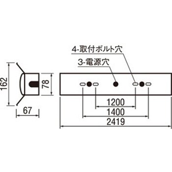 XL501018P4D オーデリック LED LED-LINE ベースライト 直付型110形