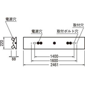 オーデリック LED-TUBE LED ベースライト 直付型 逆富士山型(幅広) ODELIC(オーデリック)