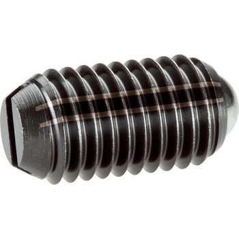 スプリング・プランジャ、ボール、スロット付/快削鋼、バネ圧：強 Roemheld Halder(ロームヘルド・ハルダー)