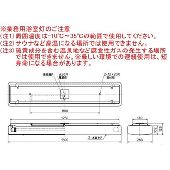 用途別照明 直管LEDランプ搭載 Lファインecoシリーズ 業務用浴室灯 直付形 天井直付専用 三菱電機