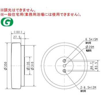 LED照明器具 屋外用照明 シーリング(ブラケット兼用) LED一体形 天井面・壁面取付兼用形 防雨・防湿形 三菱電機