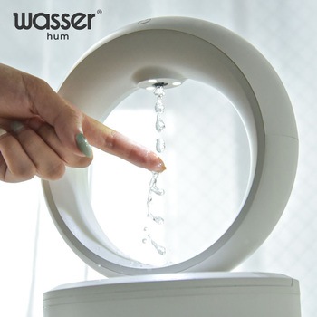 wasser_hum006 反重力デザイン 超音波加湿器 680ml 大河商事
