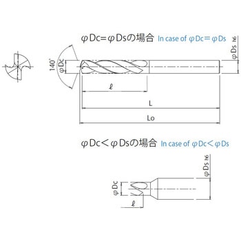 ストライクドリル(クーラント穴無し) EZN4D DIJET(ダイジェット工業)