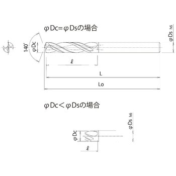 ストライクドリル(クーラント穴付き) EZN8D DIJET(ダイジェット工業)