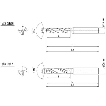 ストライクドリル(ロールタップ下穴用) EZT3D DIJET(ダイジェット工業)